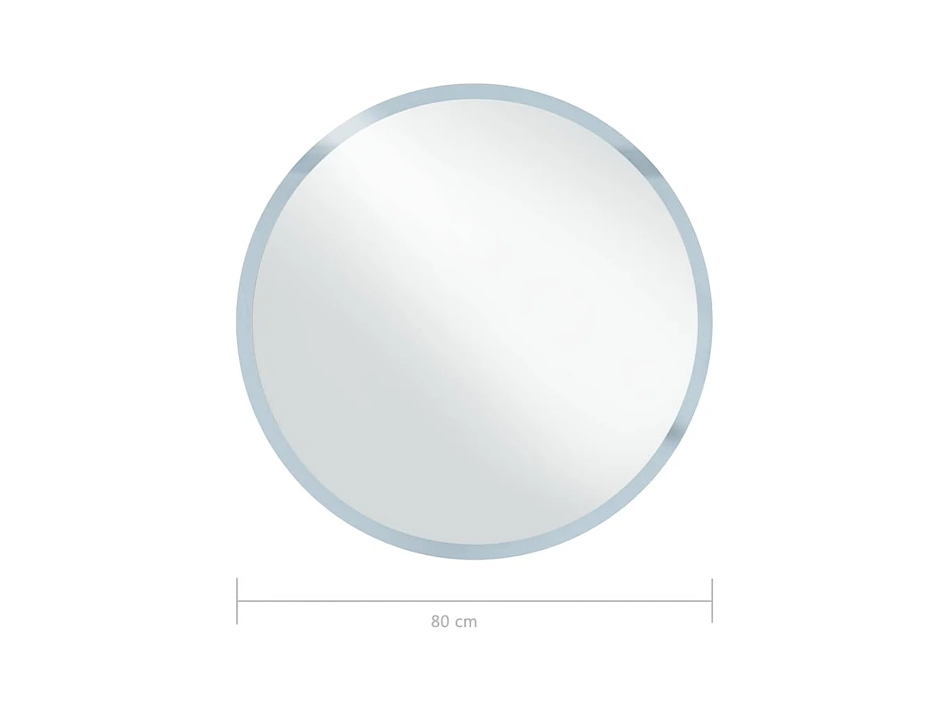 LED badkamerspiegel 80 cm