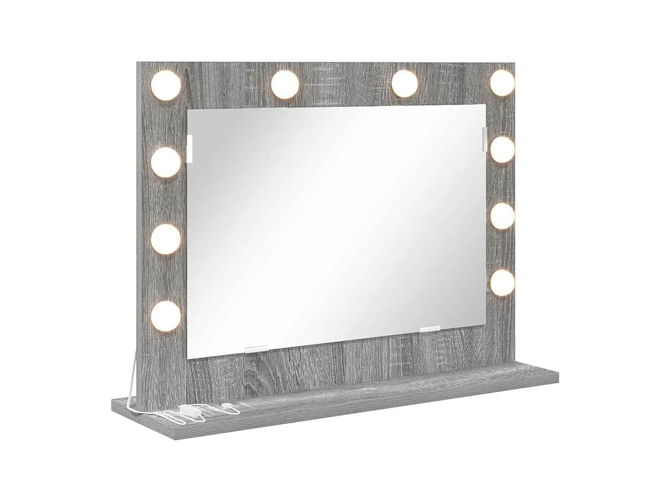 Specchio da toeletta con specchio Sonoma Grey 60 x 45 x 18 cm