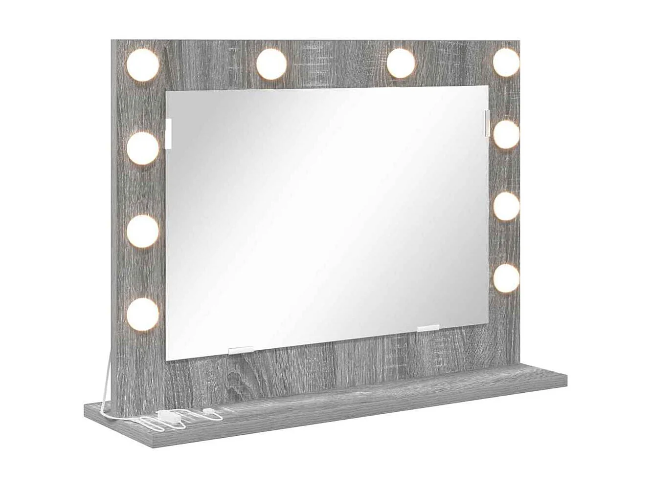 Miroir de vanité avec miroir Gris Sonoma 60 x 45 x 18 cm