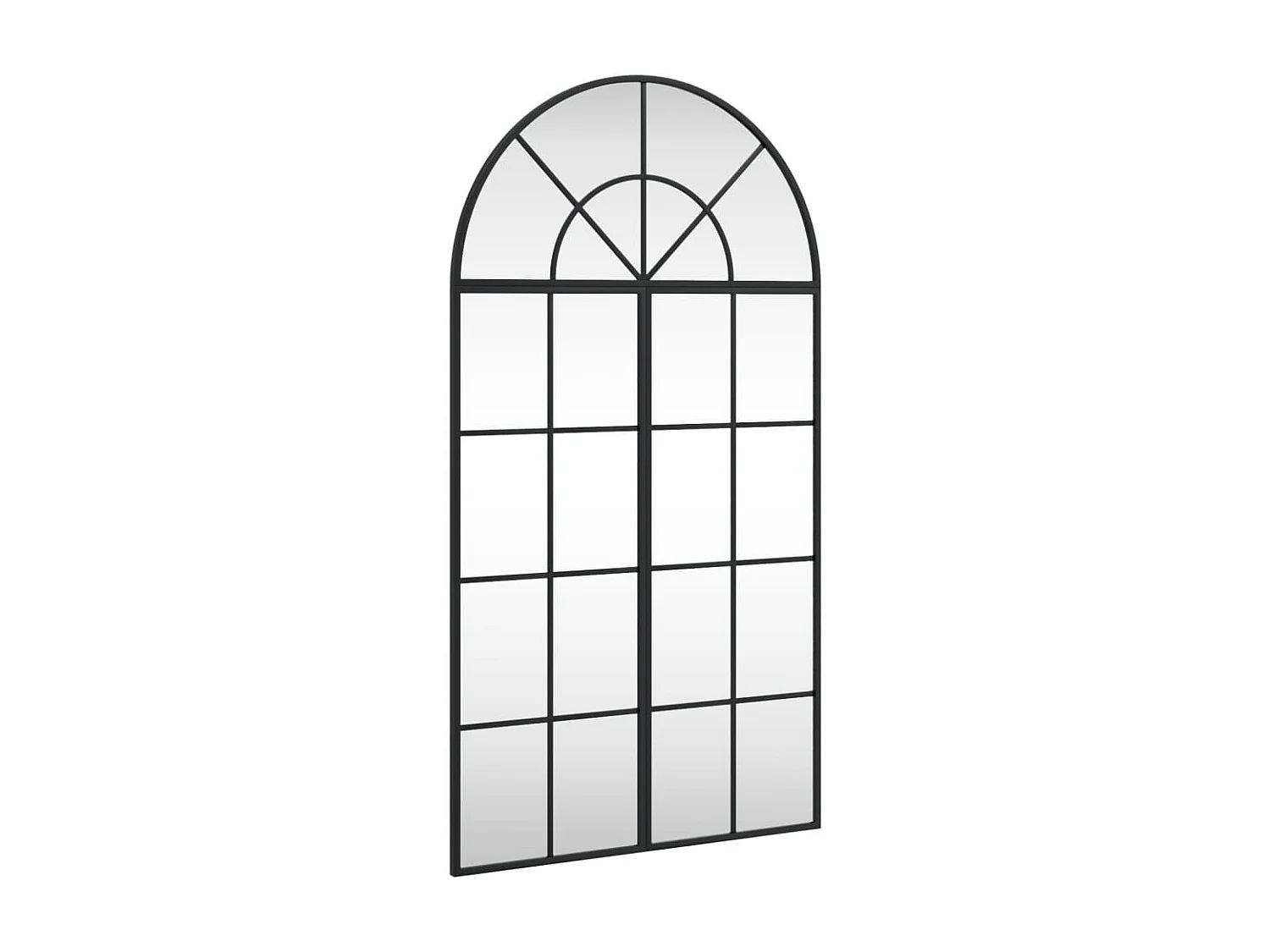 Specchio da parete nero 60x110 cm arco in ferro