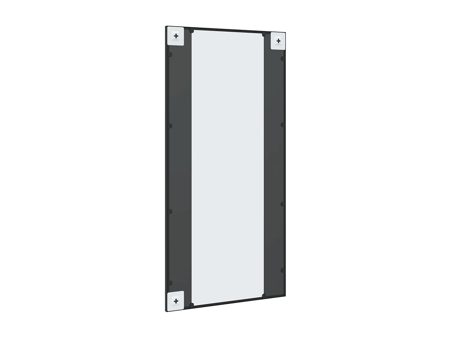 Espejo de pared negro 50x100 cm rectangular hierro