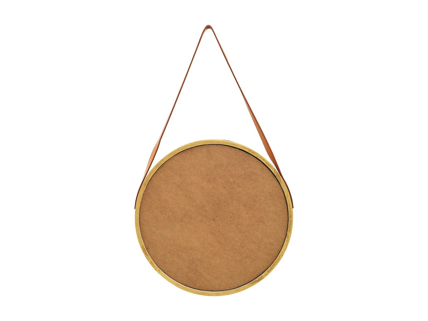 Specchio da parete con cinturino 50 cm Oro