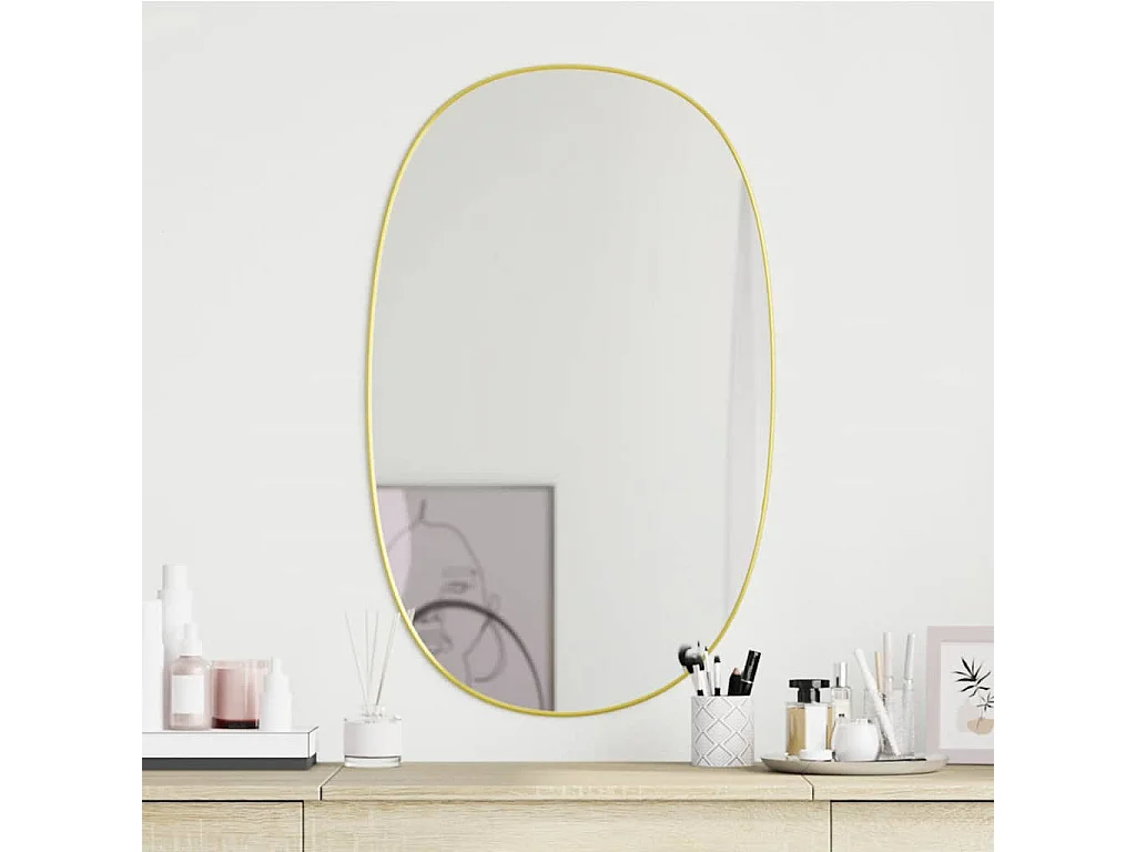 Miroir mural Doré 70x45 cm