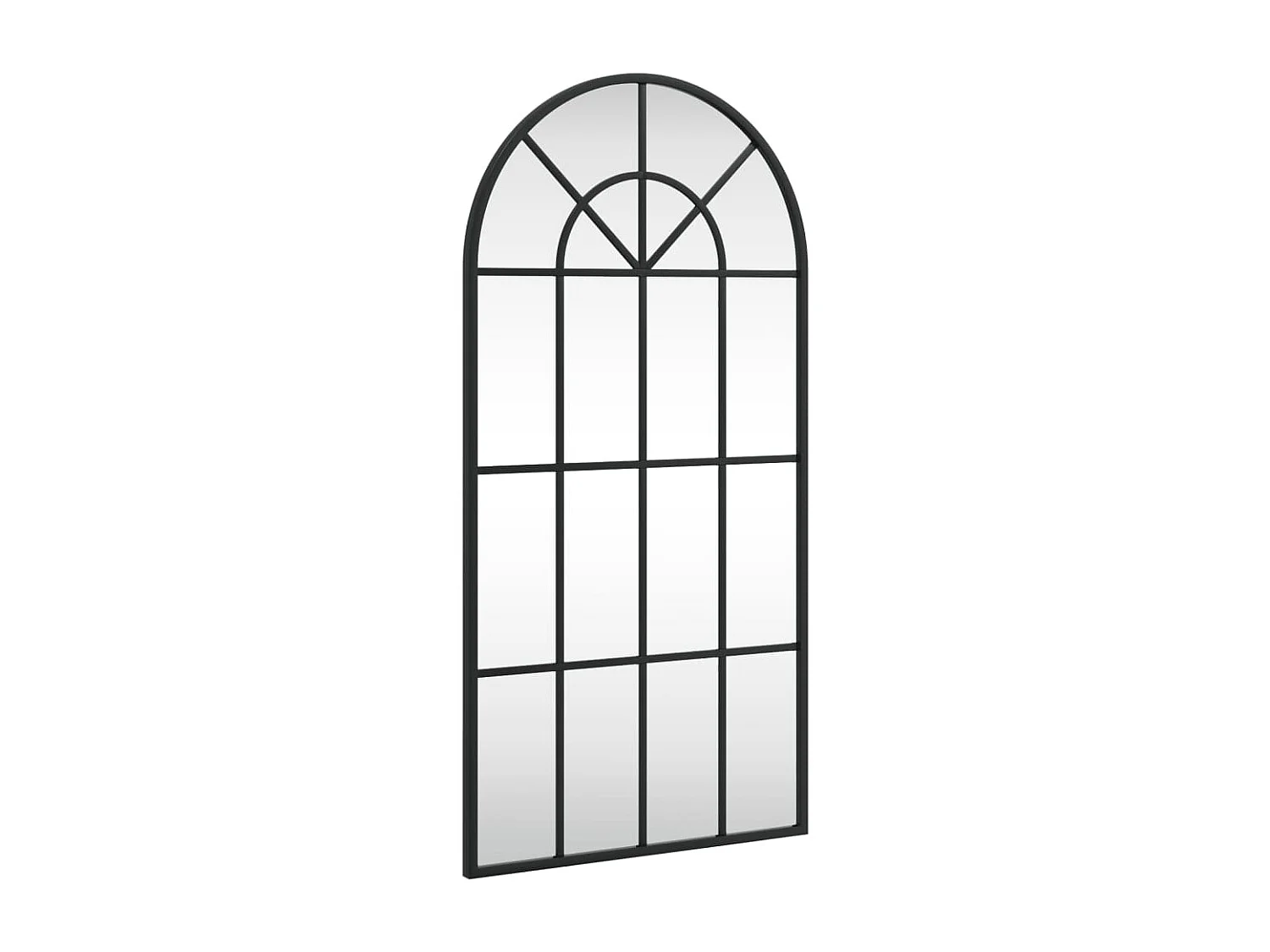 Espejo de pared negro 40x80 cm arco de hierro