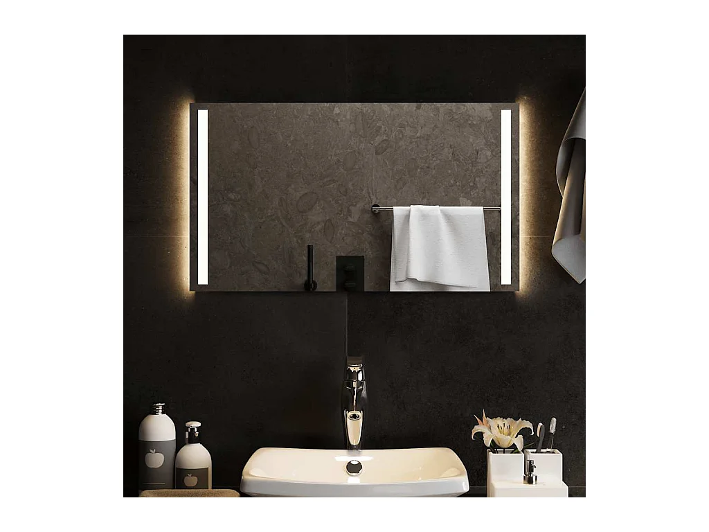 Miroir de salle de bain à LED 70x40 cm