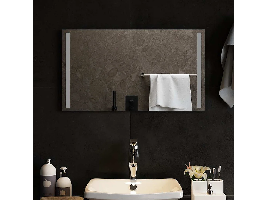 Miroir de salle de bain à LED 70x40 cm