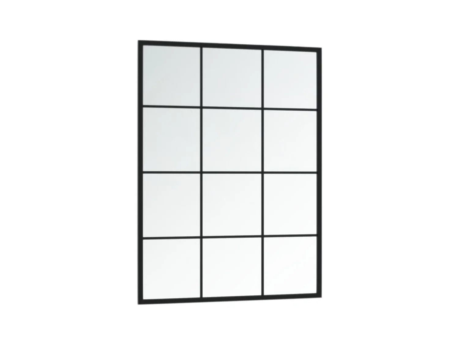 Wandspiegels 2 stuks zwart 80x60 cm metaal