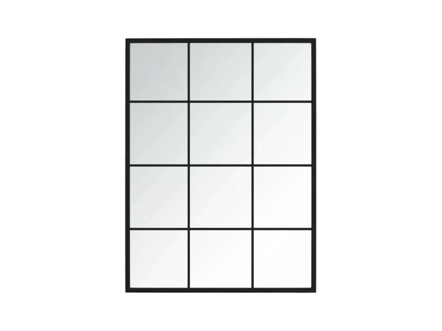 Wandspiegels 2 stuks zwart 80x60 cm metaal