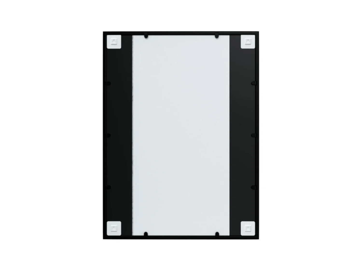 Wandspiegels 2 stuks zwart 80x60 cm metaal