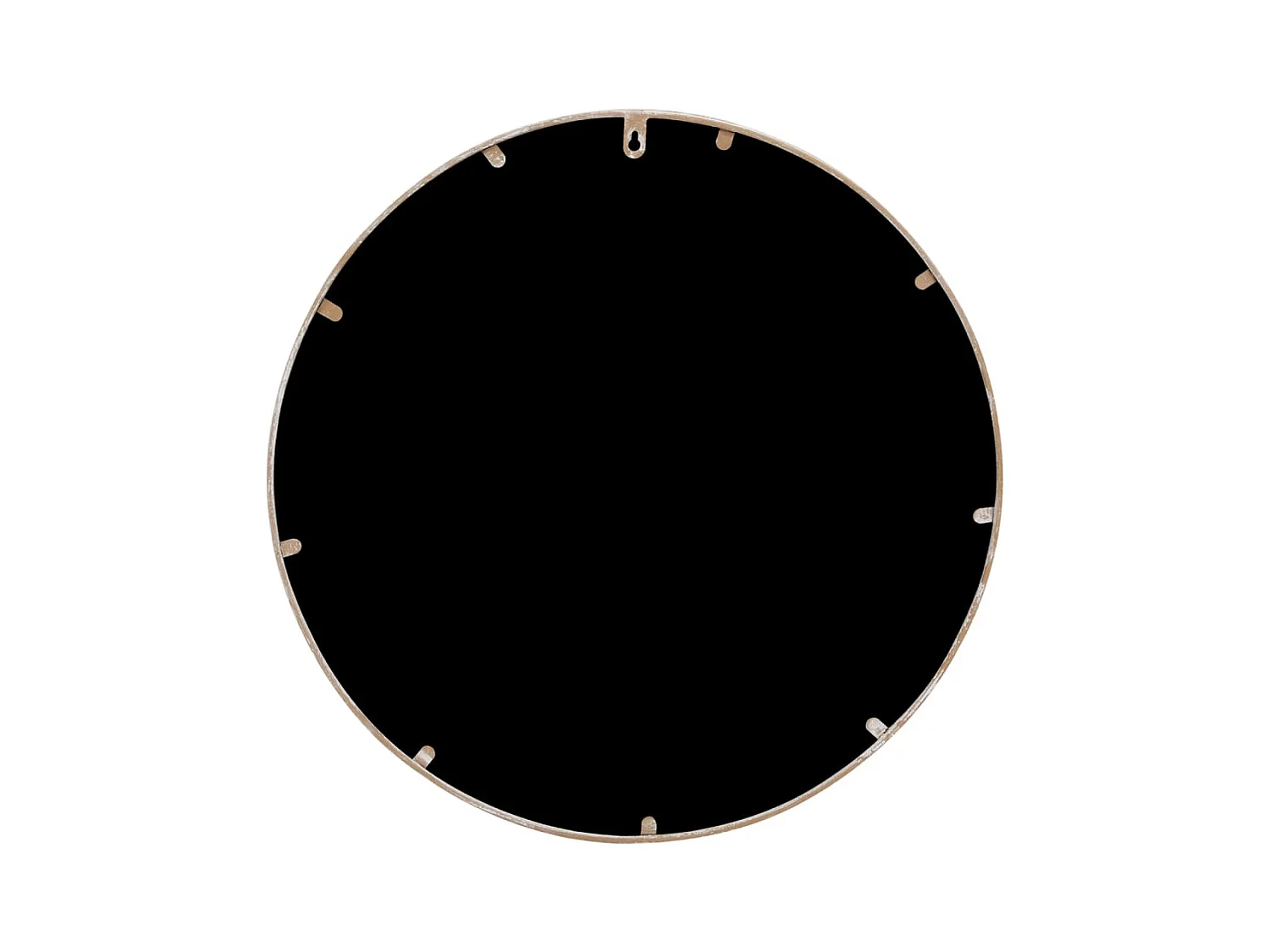 Tuinspiegel Zand 40x3 cm IJzer Rond Buitengebruik