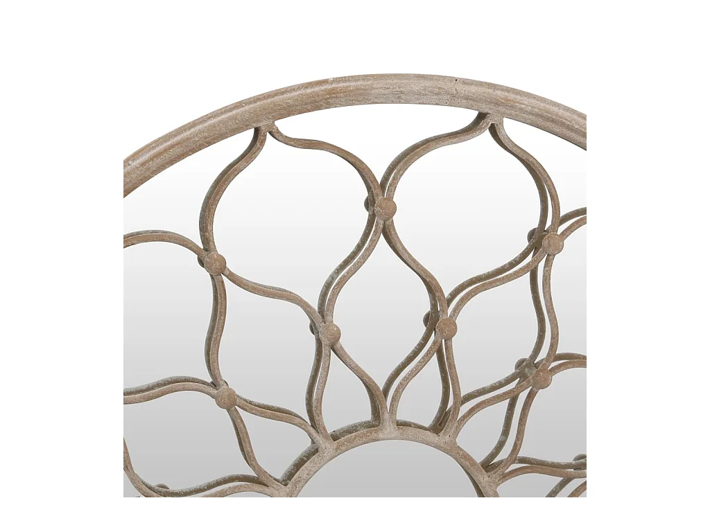 Tuinspiegel Zand 40x3 cm IJzer Rond Buitengebruik