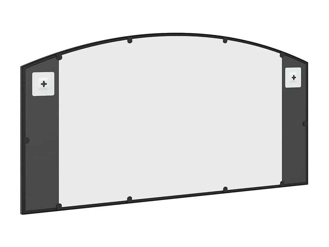 Specchio da parete nero 100x50 cm arco in ferro