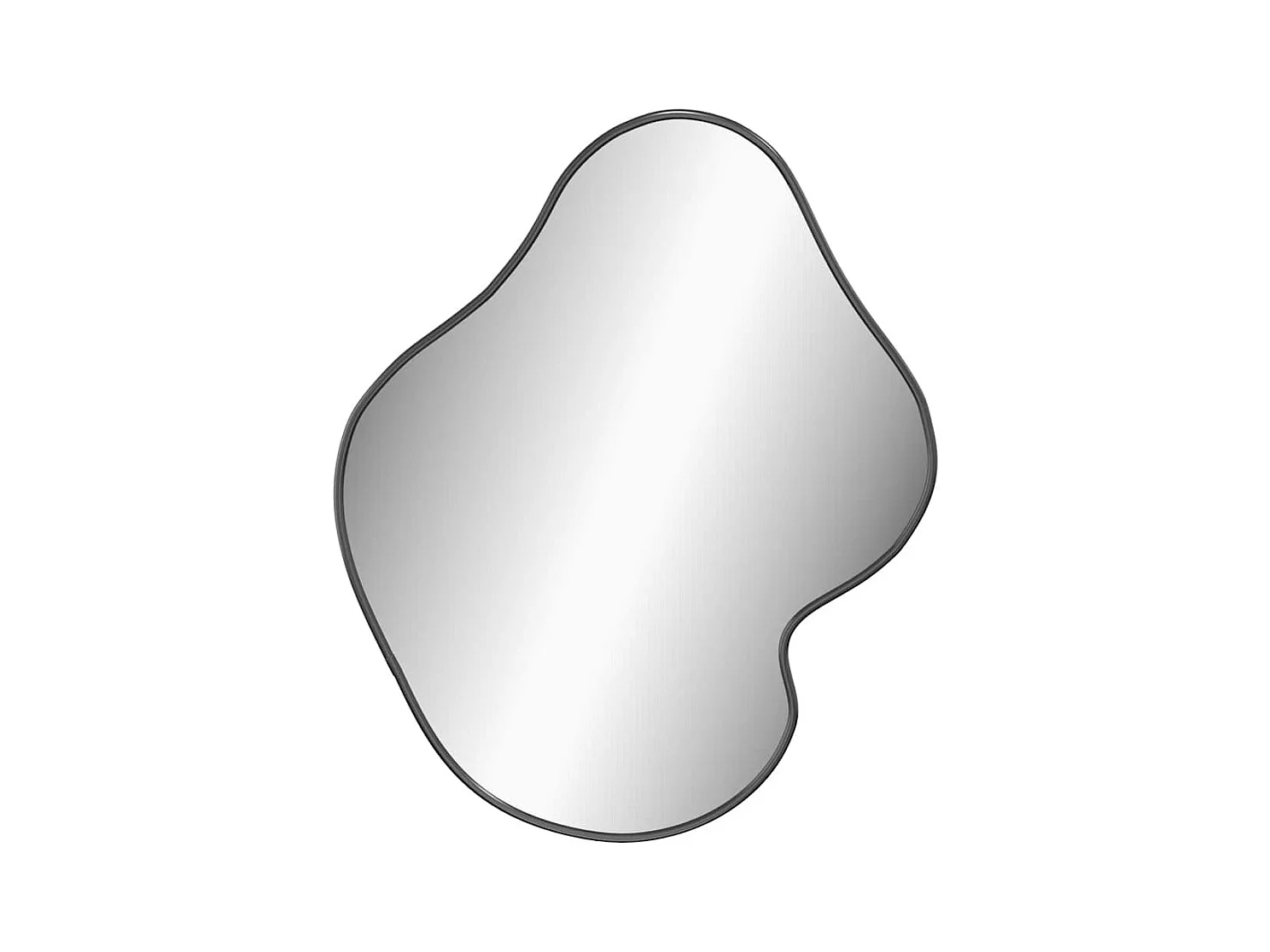 Miroir mural Noir 60x50 cm