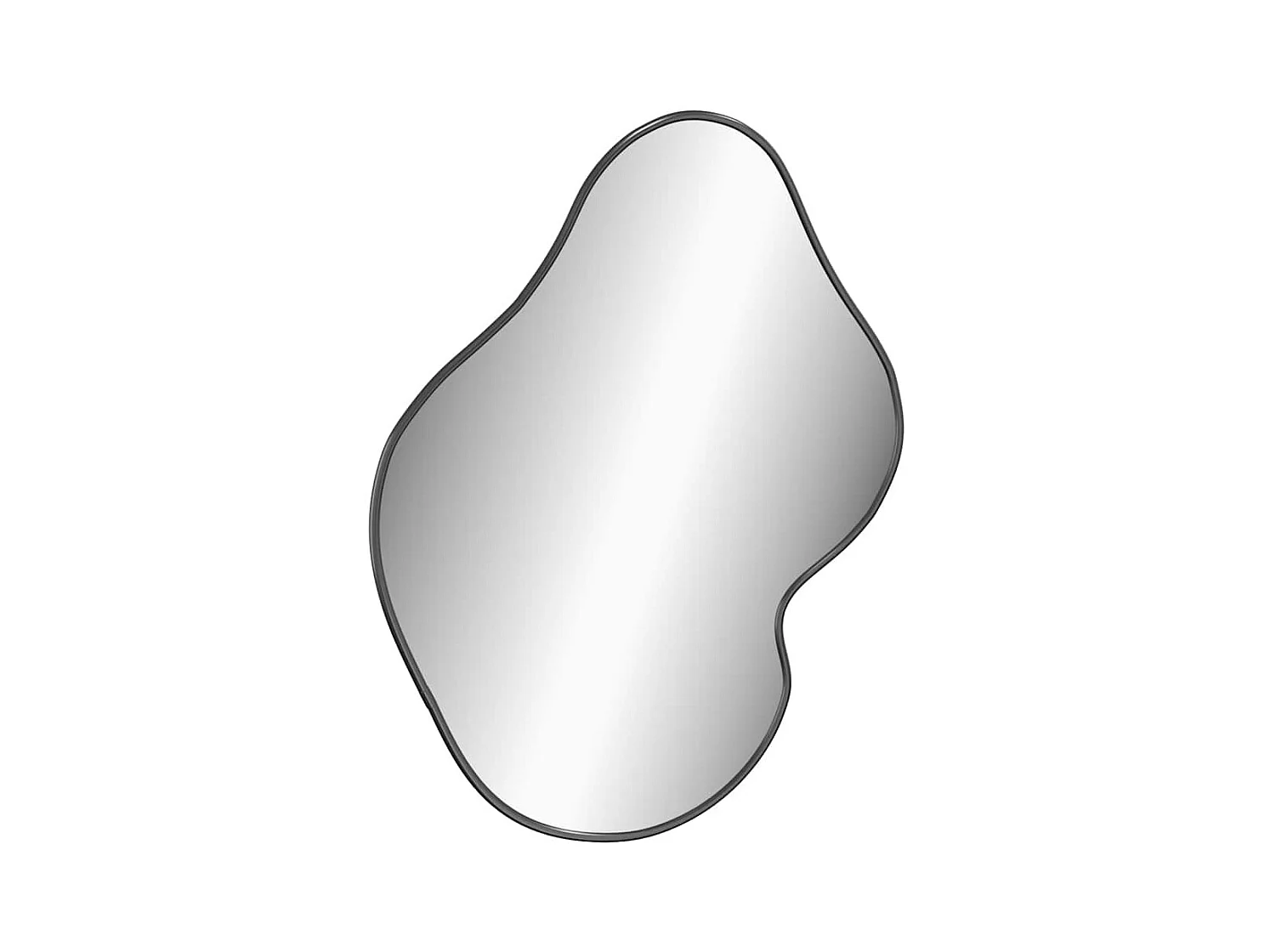 Miroir mural Noir 60x50 cm