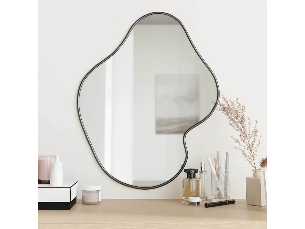 Miroir mural Noir 60x50 cm