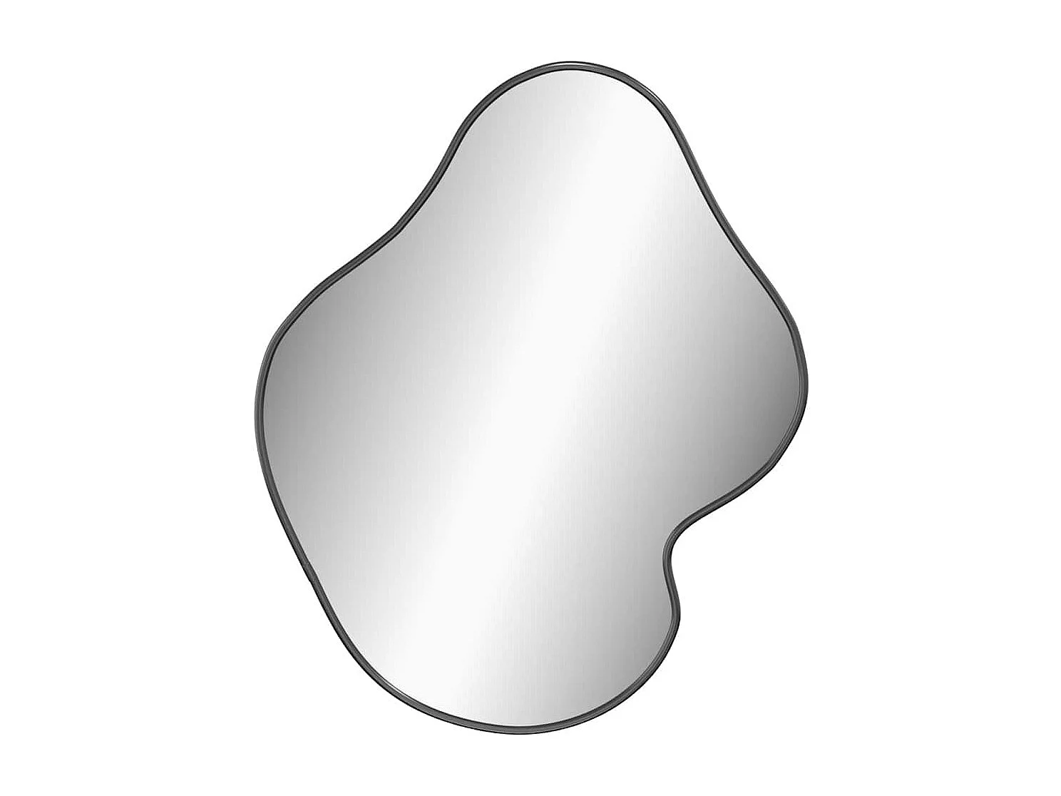 Miroir mural Noir 60x50 cm