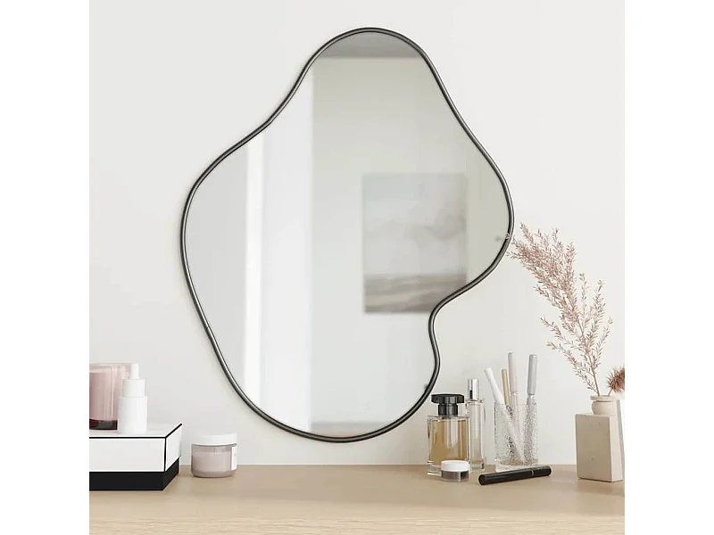 Miroir mural Noir 60x50 cm