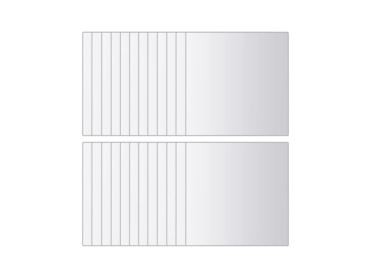 Spiegelfliesen 24 Stück Quadratisches Glas
