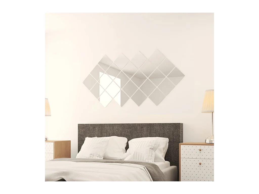 Spiegeltegel 24 stuks Vierkant Glas