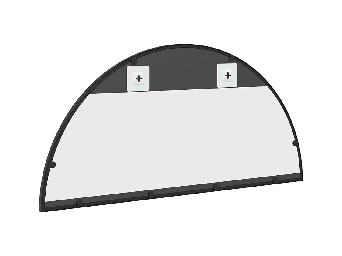 Specchio da parete nero 80x40 cm arco in ferro