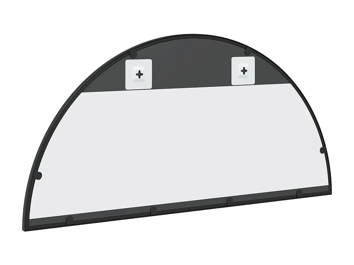 Zwarte wandspiegel 80x40 cm ijzeren boog