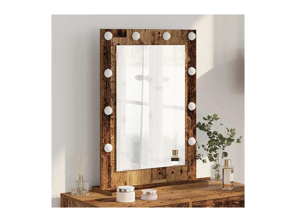 Miroir de vanité avec miroir Bois Ancien 70 x 50 x 18 cm