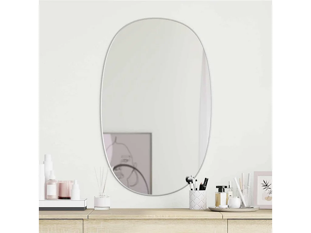 Miroir mural Argenté 80x50 cm
