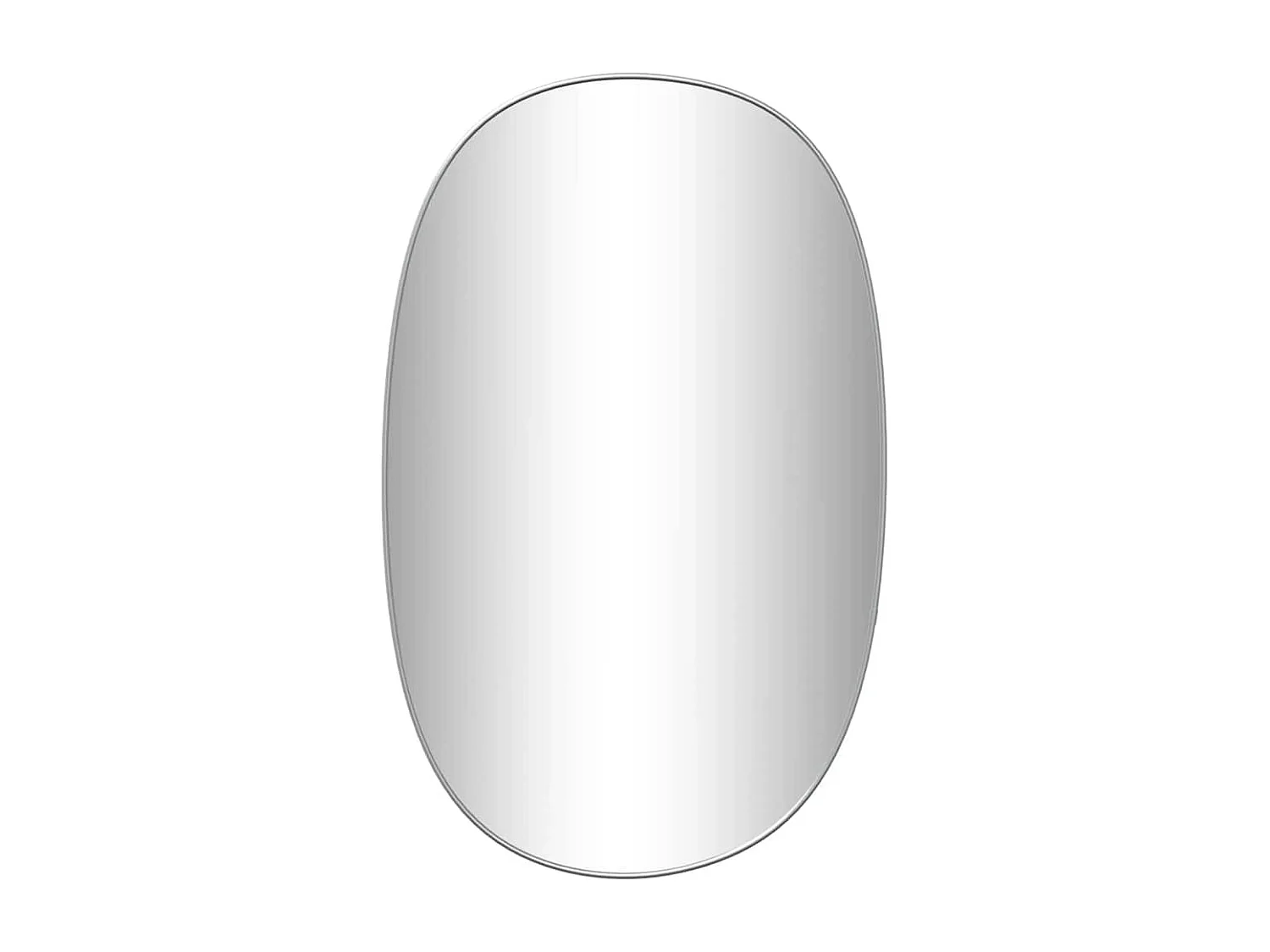 Miroir mural Argenté 80x50 cm