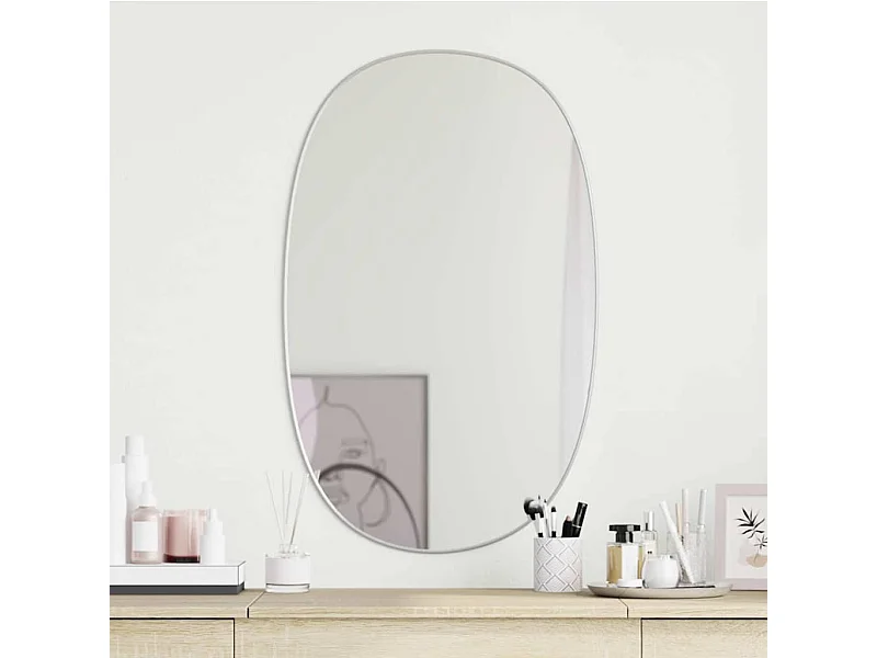 Miroir mural Argenté 80x50 cm