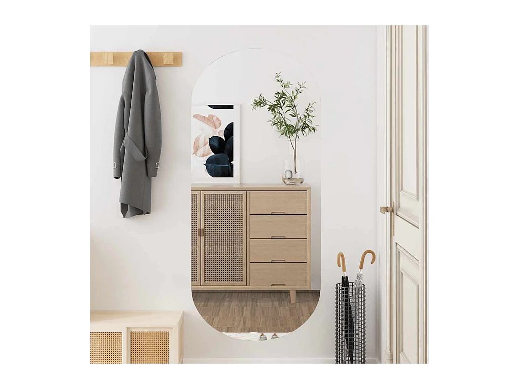 Wandspiegel 45x100 cm Ovaal glas