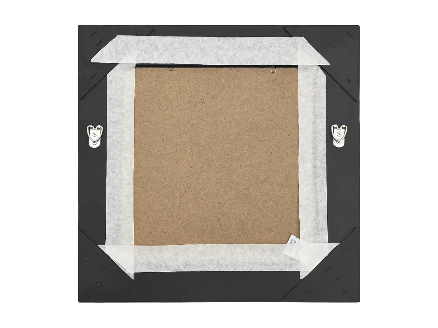 Espejo de pared estilo barroco 40x40 cm negro