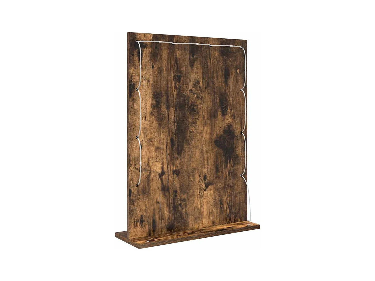 Miroir de vanité avec miroir Chêne fumé 70 x 50 x 18 cm