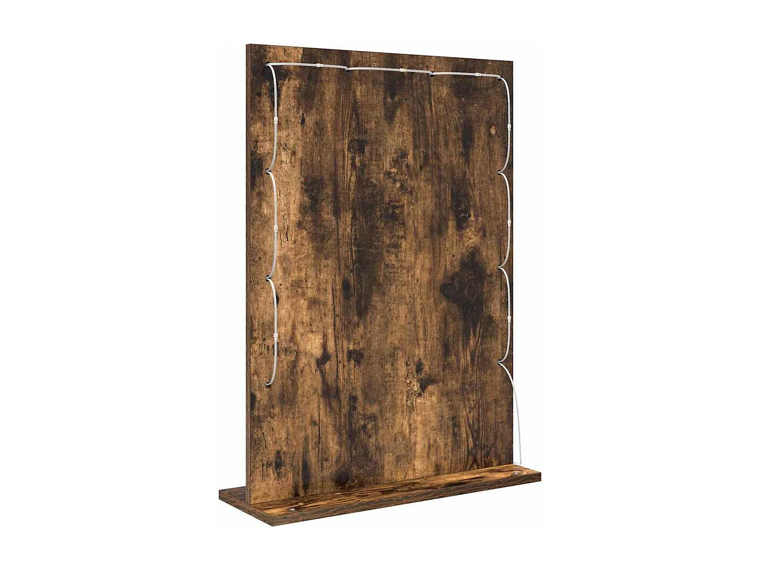 Miroir de vanité avec miroir Chêne fumé 70 x 50 x 18 cm