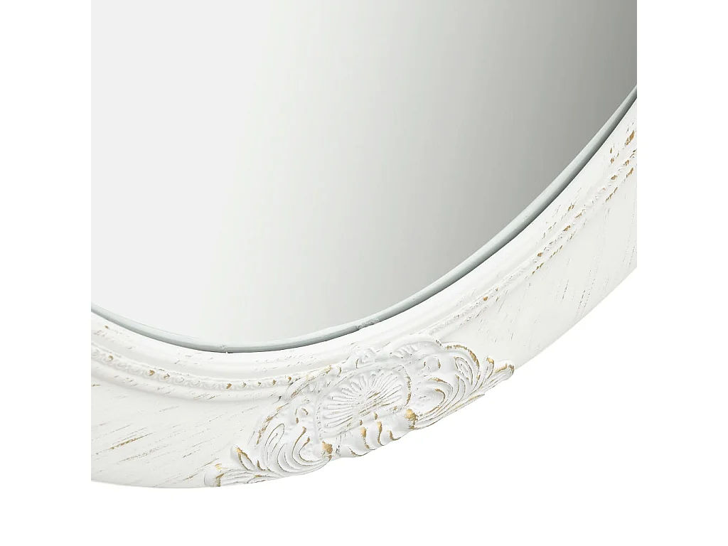Specchio da parete in stile barocco 50x70 cm Bianco
