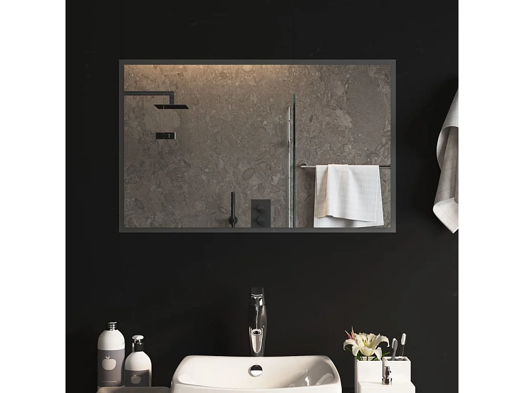 Miroir de salle de bain à LED 50x80 cm