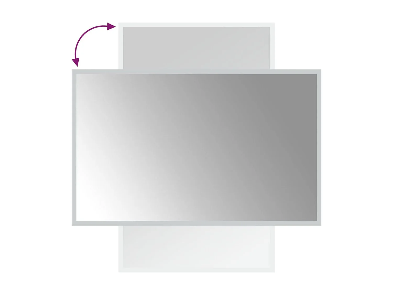 Miroir de salle de bain à LED 50x80 cm