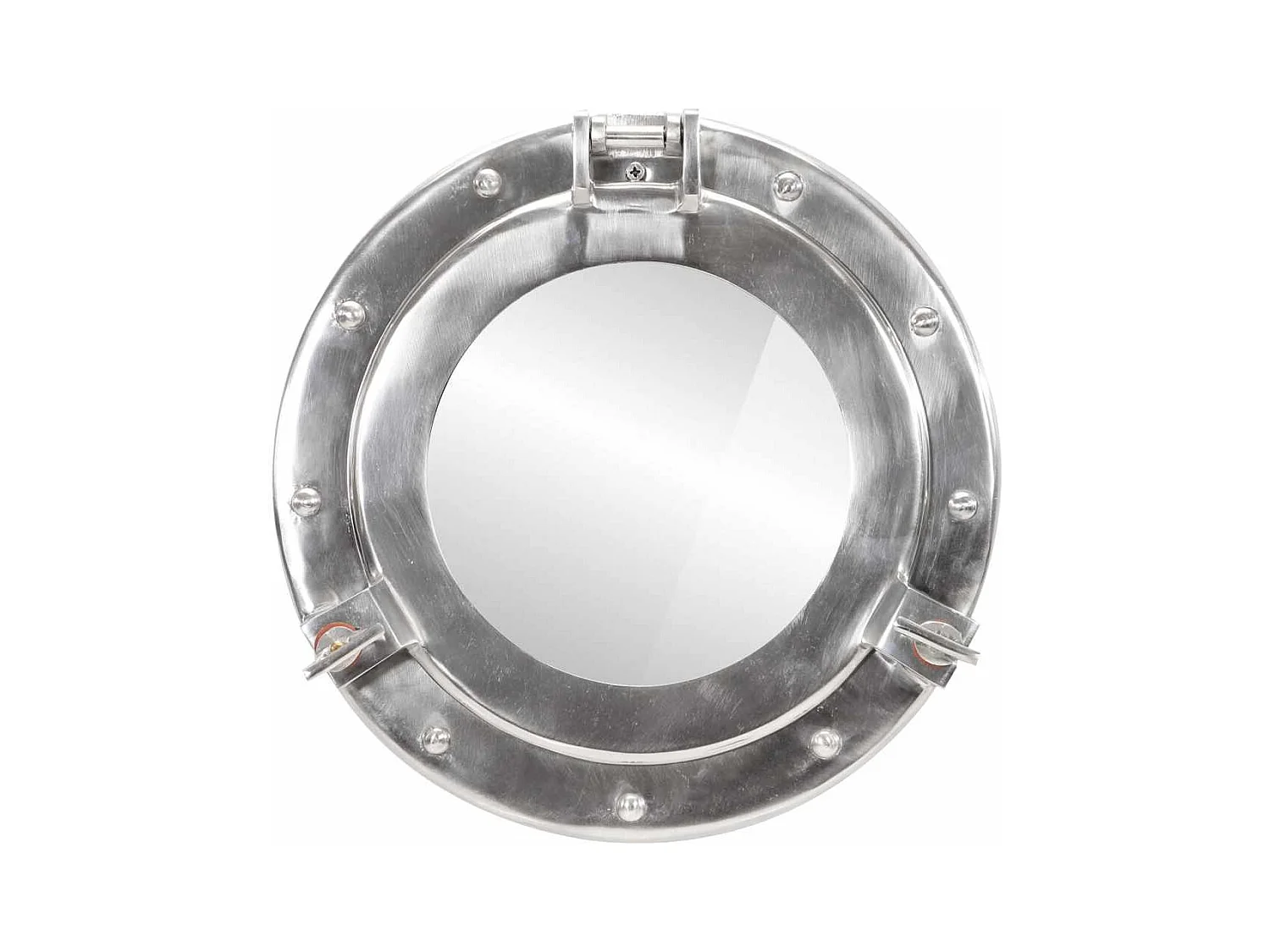 Specchio da parete a forma di oblò Ø30 cm alluminio e vetro