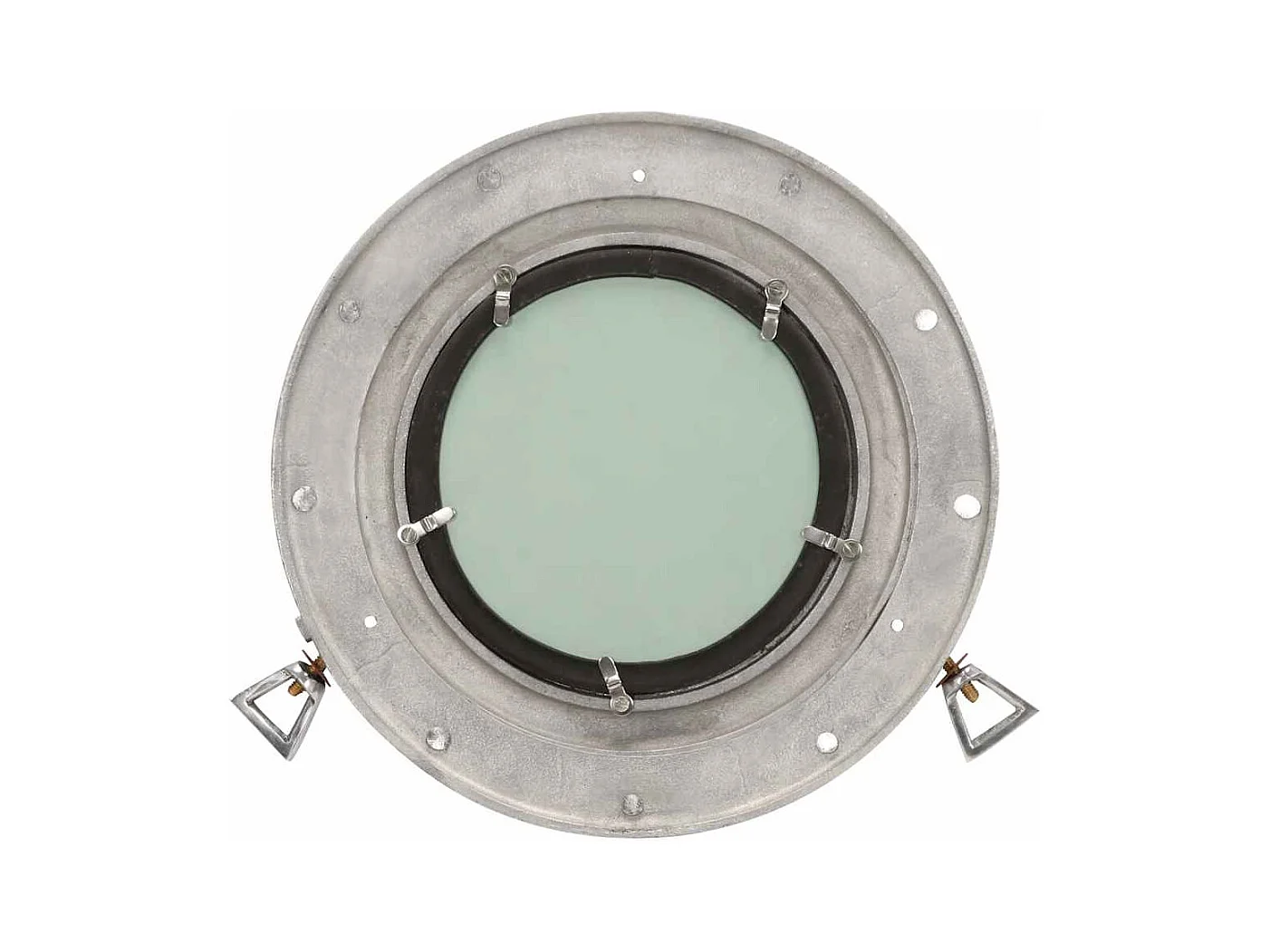 Specchio da parete a forma di oblò Ø30 cm alluminio e vetro