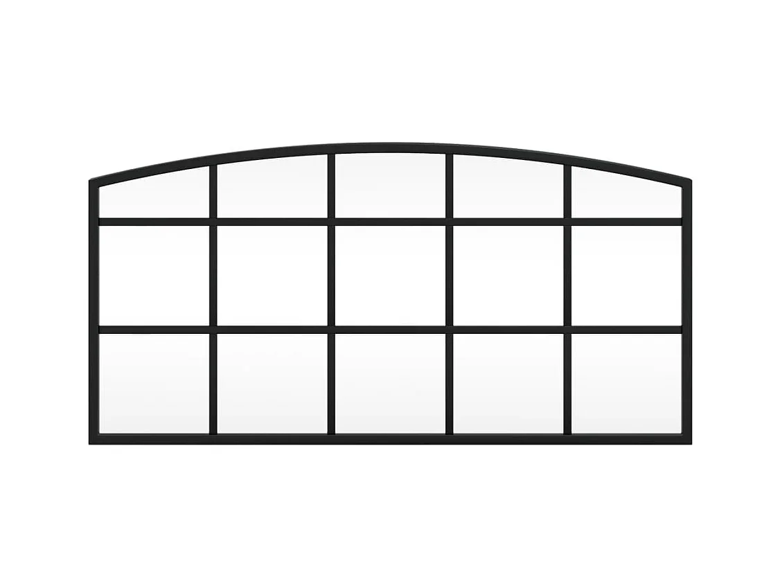 Specchio da parete nero 60x30 cm arco in ferro