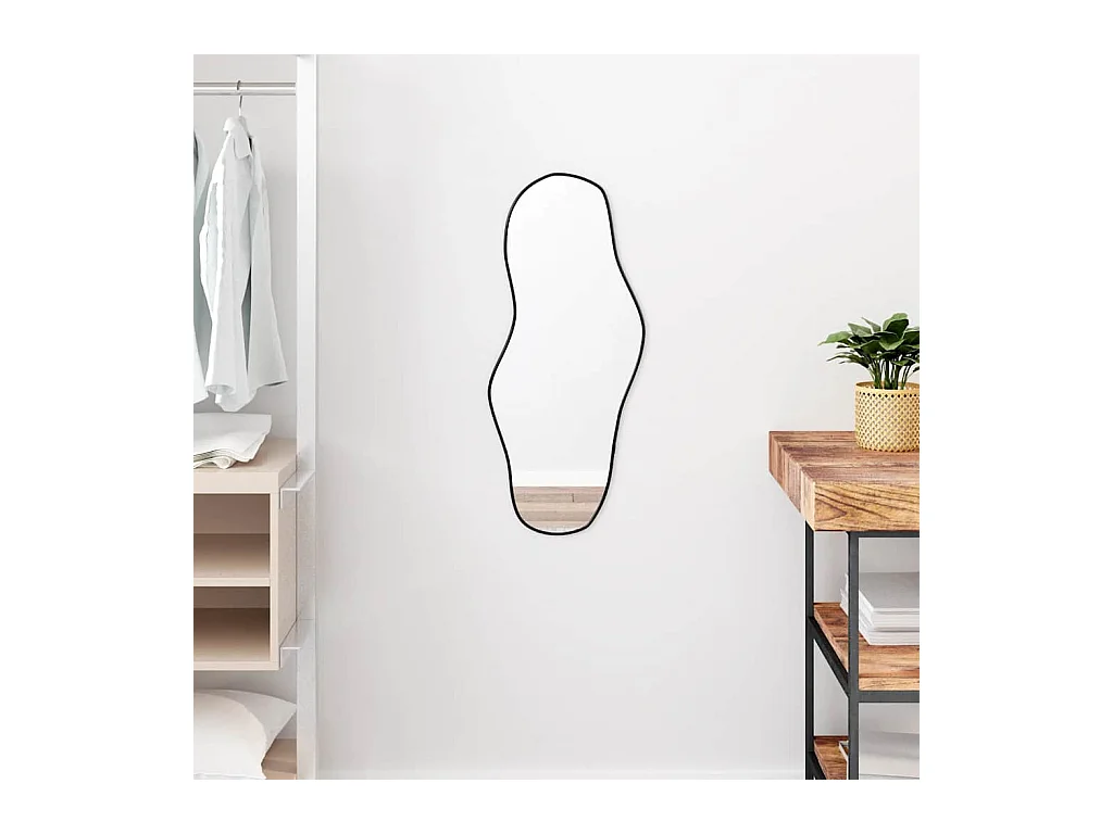 Miroir mural Noir 70x30 cm