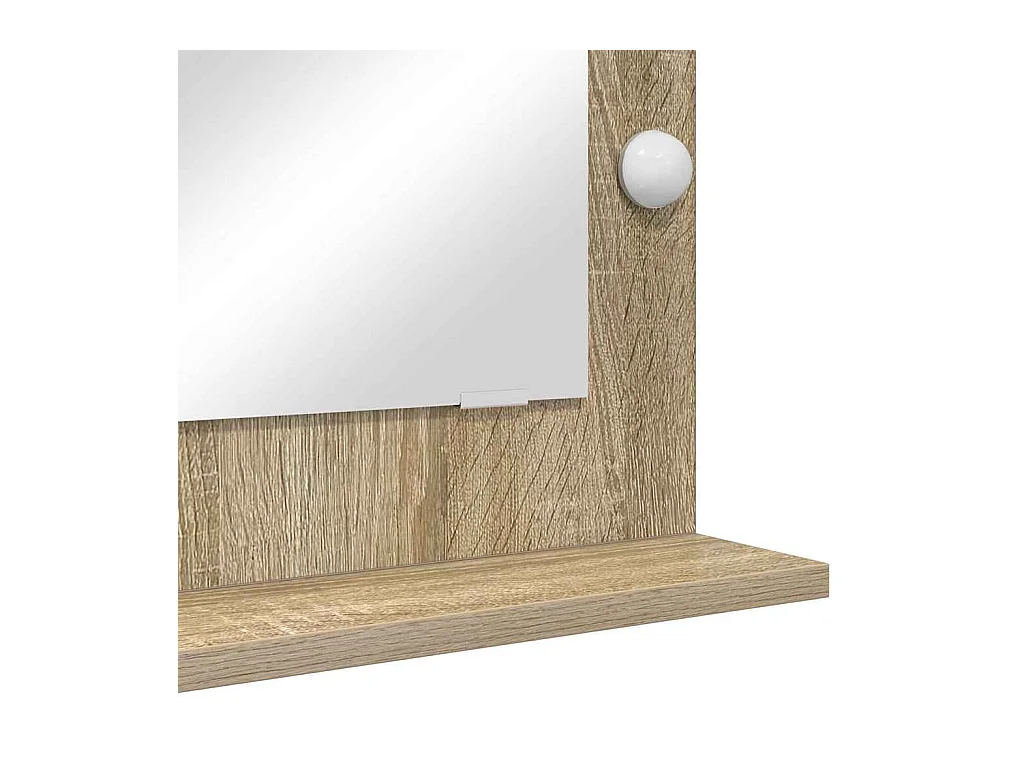 Miroir de vanité avec miroir Chêne Sonoma 70 x 50 x 18 cm