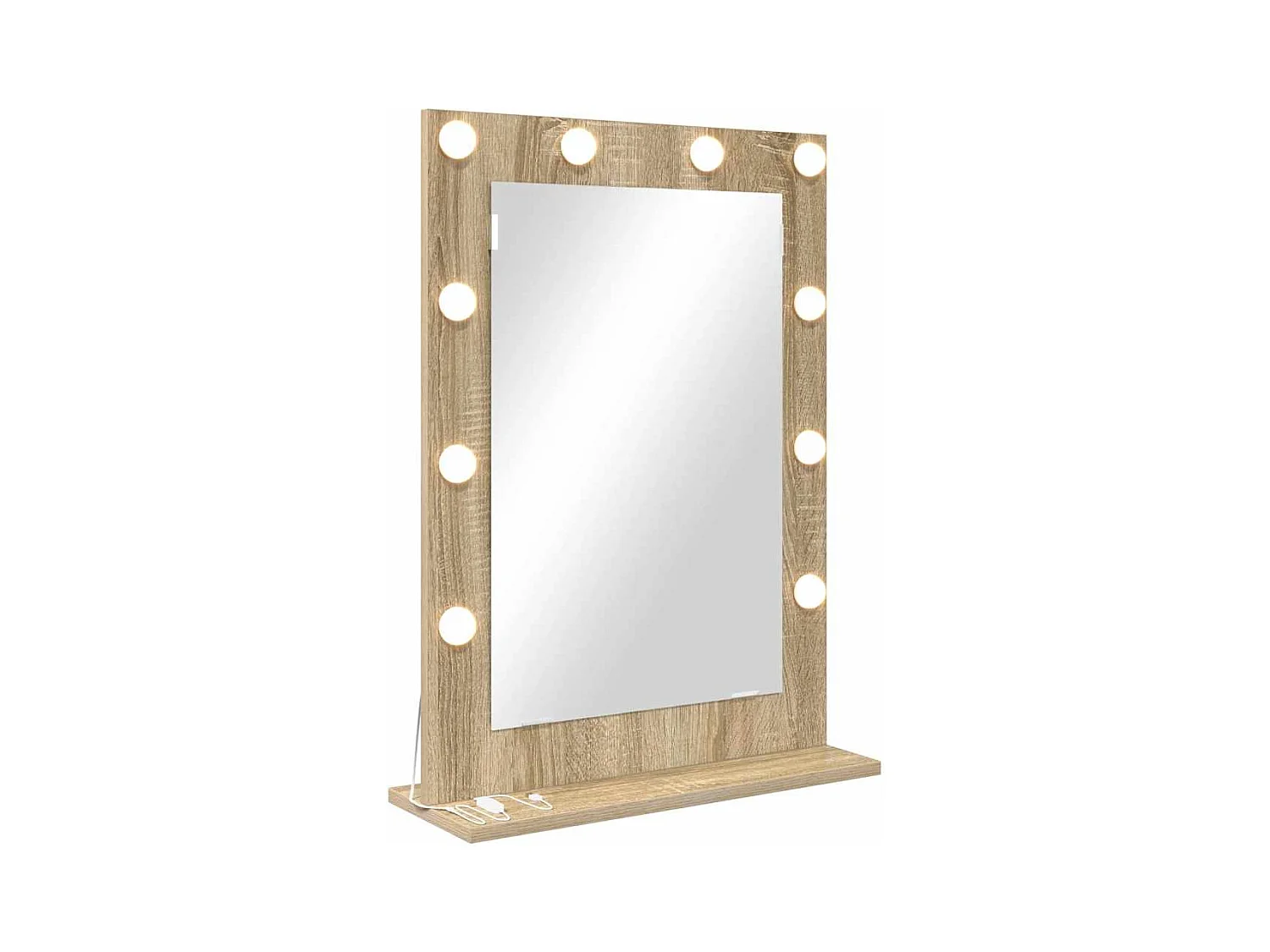 Miroir de vanité avec miroir Chêne Sonoma 70 x 50 x 18 cm