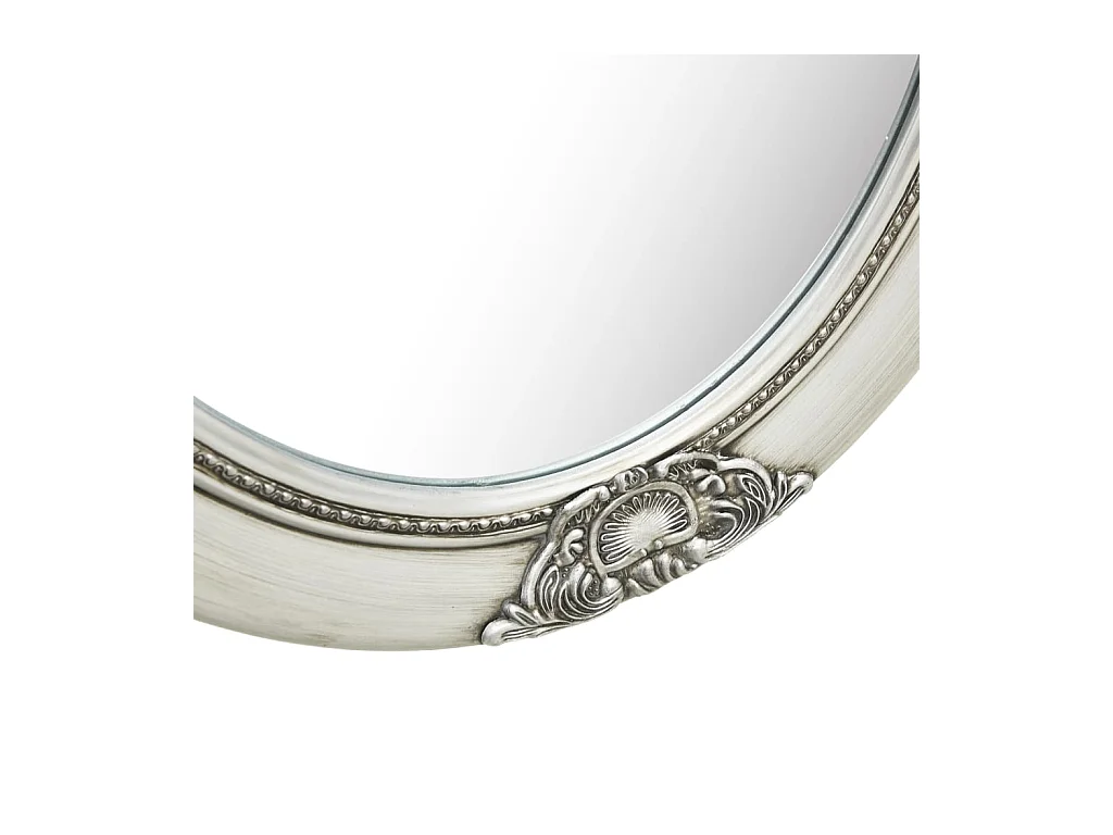 Specchio da parete in stile barocco 50x70 cm Argento