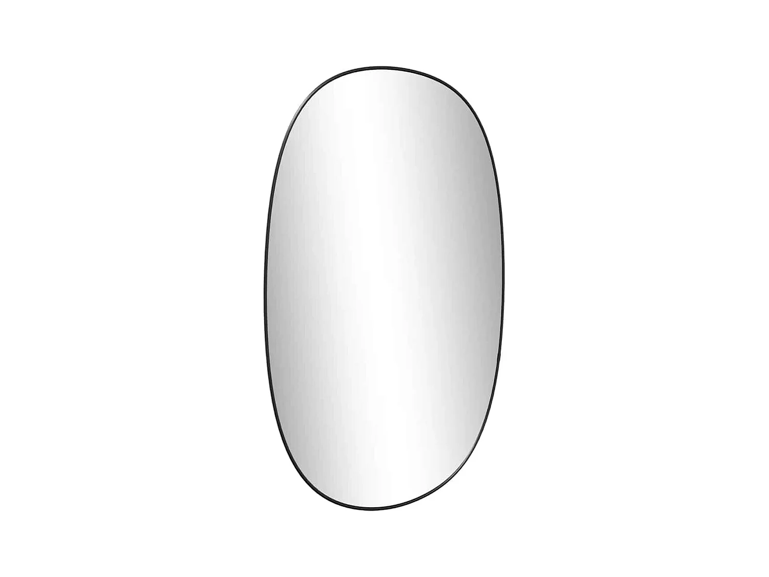 Miroir mural Noir 70x45 cm