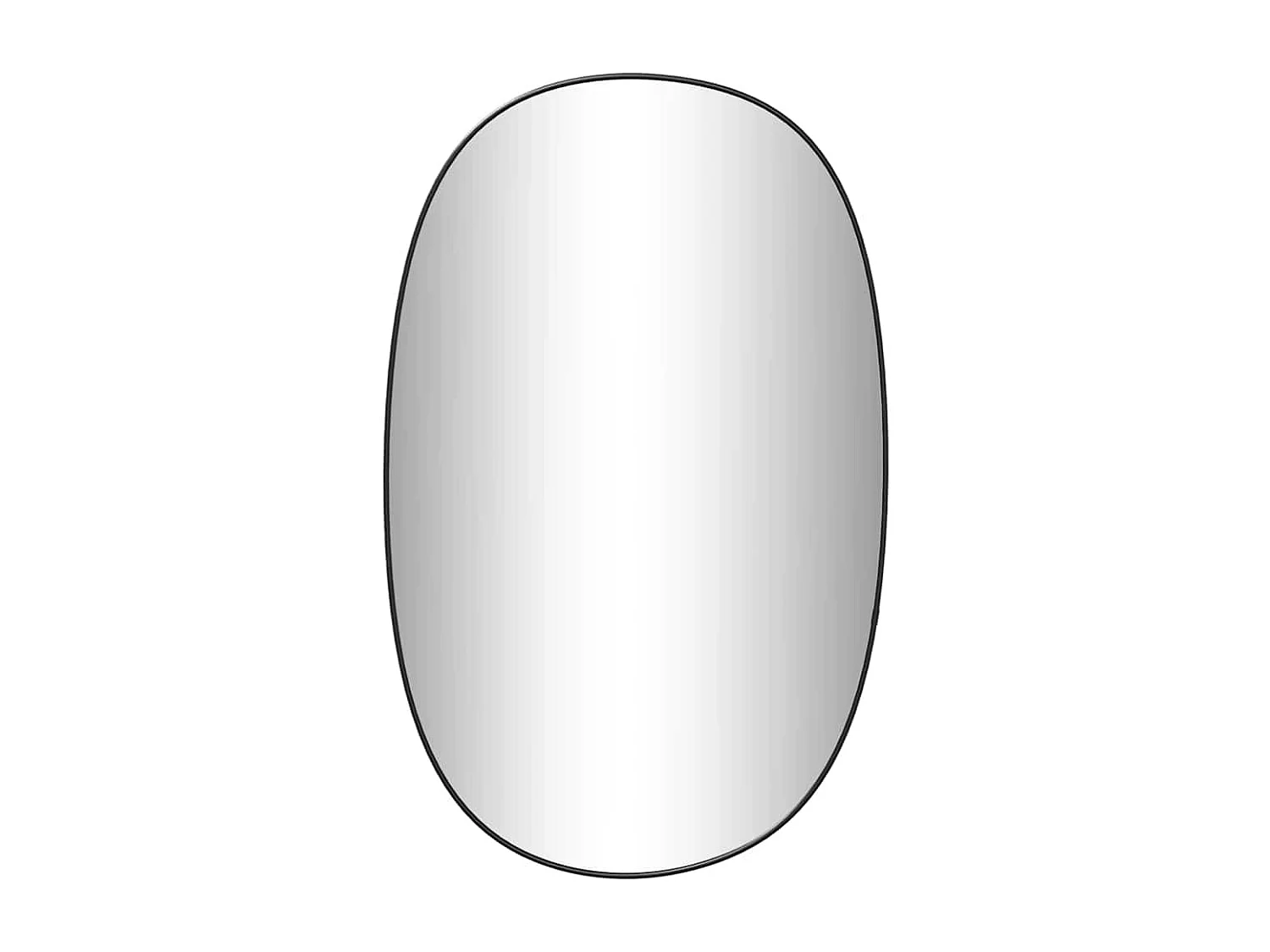 Miroir mural Noir 70x45 cm