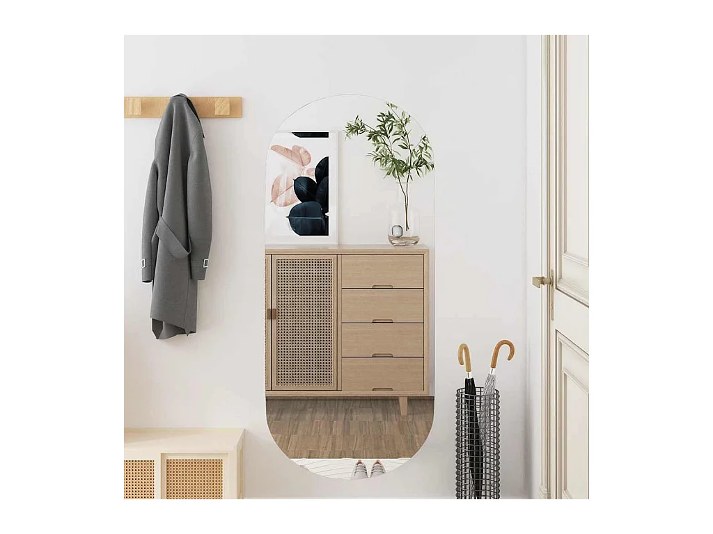 Wandspiegel 40x90 cm Ovaal glas