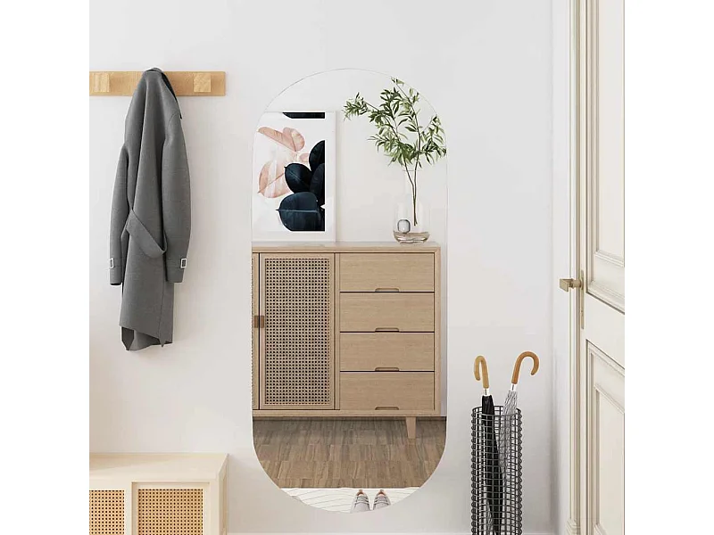 Espejo de pared 40x90 cm Cristal ovalado