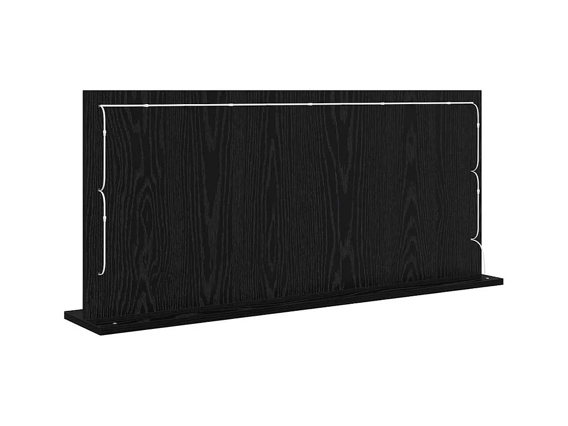 Kaptafelspiegel met spiegel Zwarte eik 100 x 45 x 18 cm