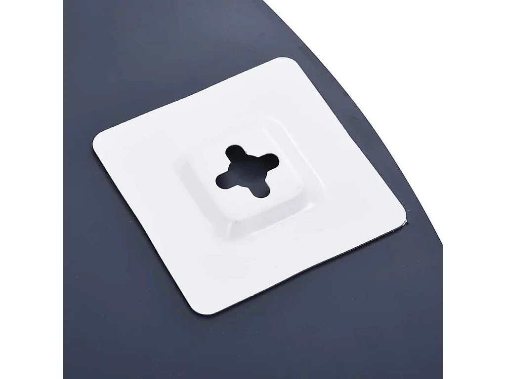 Espejo de pared con 5 estantes Plata 50x60 cm