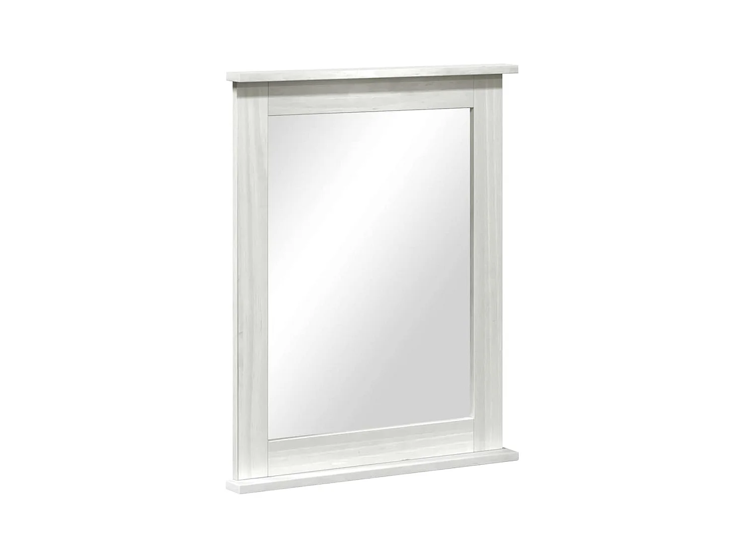 Miroir VIGO Blanc 55,5 x 5 x 70 cm Bois massif en pin
